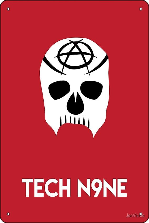 Office Tech Decor - Tech N9ne Worldy Angel ポスター メタルブリキ看板