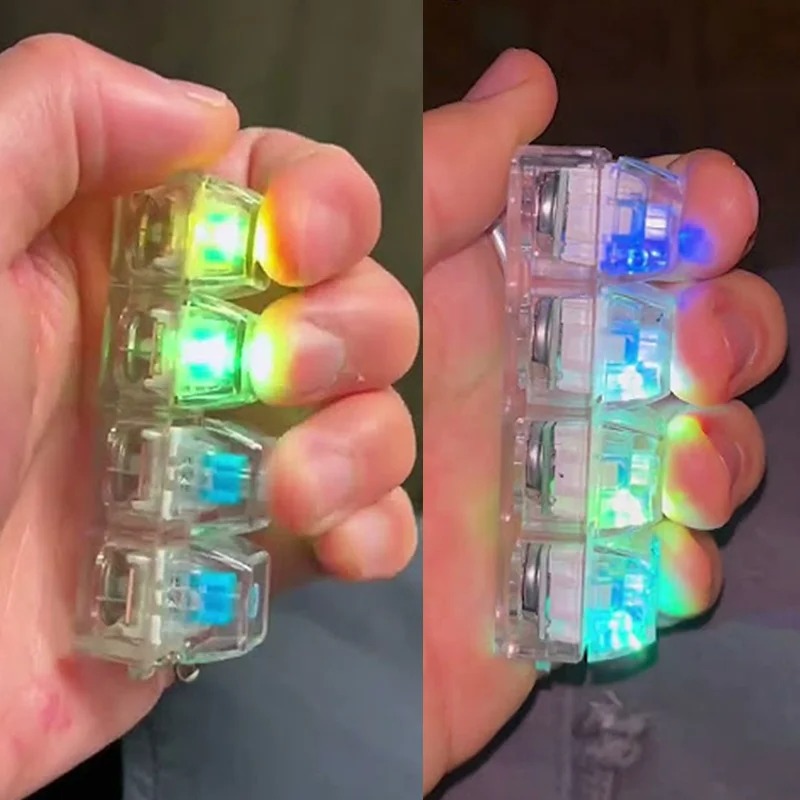 Home Office Tech Gadgets - 新しいストレス解消キーボードキーホルダー、オフィスや自宅で使える4本指ボタン、大人も子供も楽しめる減圧クリック、人気のガジェットギフト