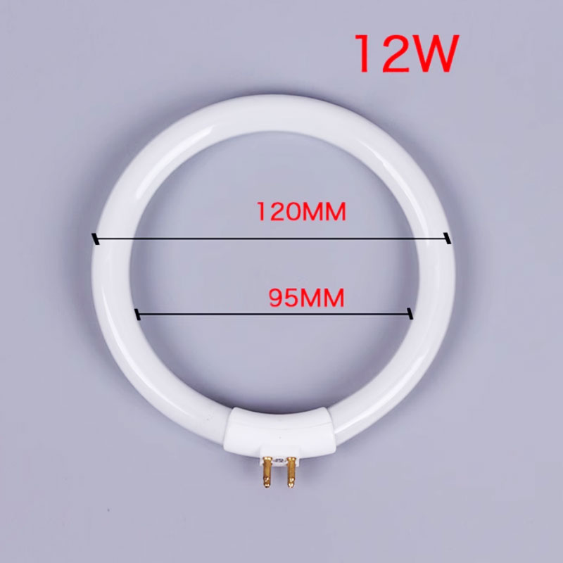 12W蛍光リングランプ 120mm T4チューブ 小型デスク - Ring Light Desk Small のレビューと価格