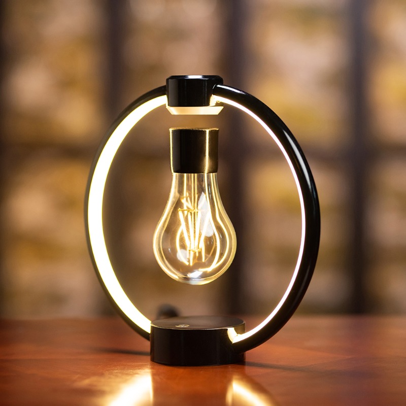 磁気浮上式LED電球テーブルランプ ナイトライト 家庭用寝室 - Office Tech Decor のレビューと価格