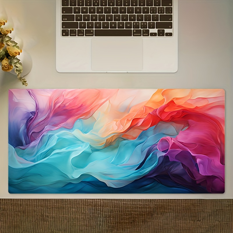 大型抽象カラーマウスパッド、テックマウスパッド、デスクマット - Office Tech Decor のレビューと価格