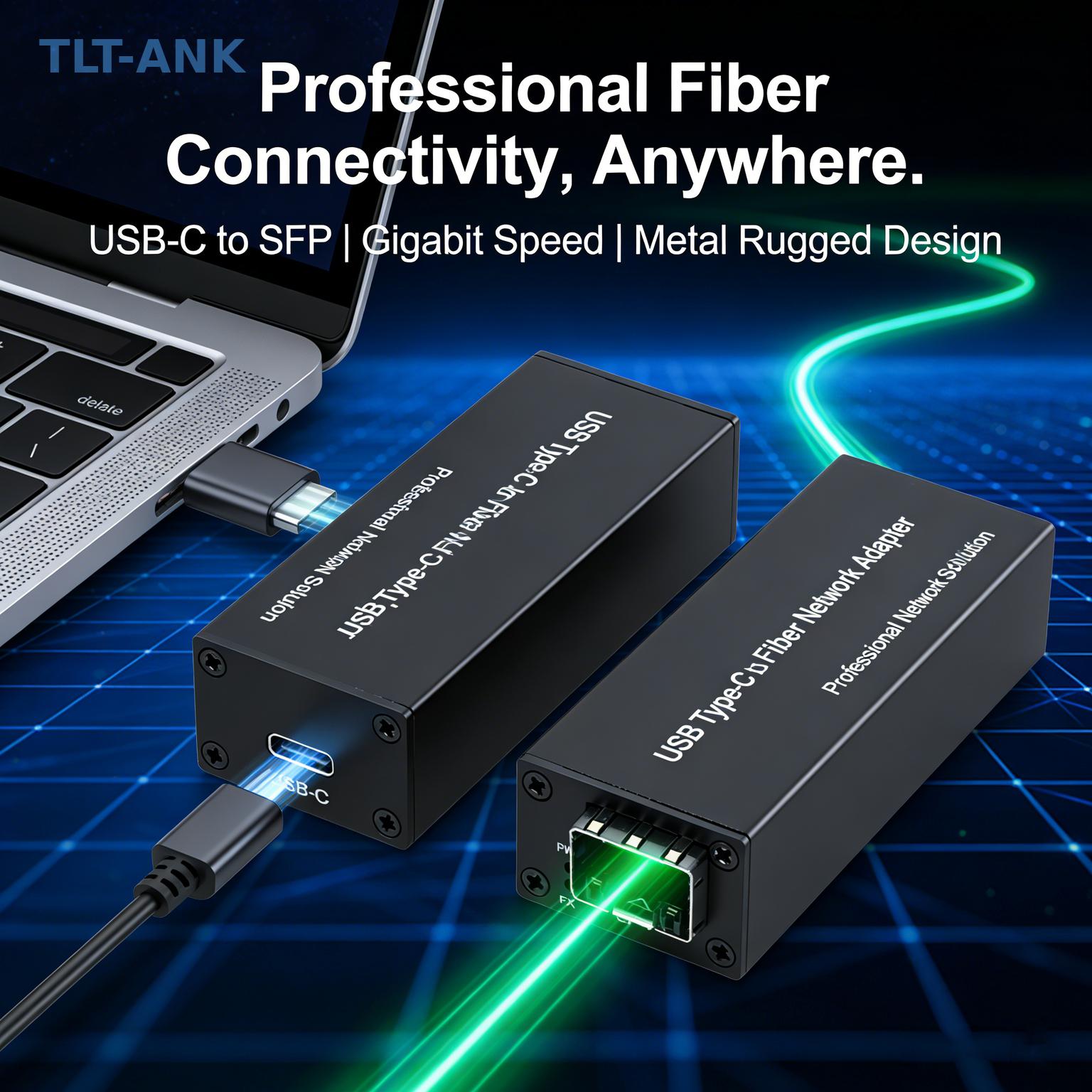 USB Type-C - ギガビットSFP光ファイバーイーサ - Power Over Ethernet のレビューと価格