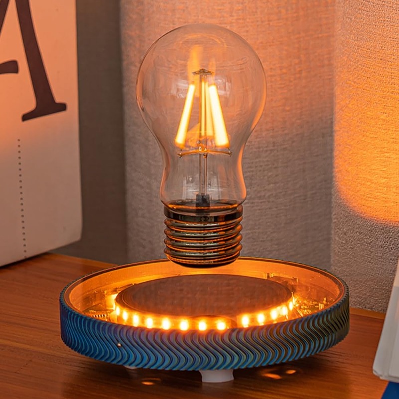 空中浮遊ワイヤレスLED電球デスクランプ、男の子と女の子のた - Office Tech Decor のレビューと価格