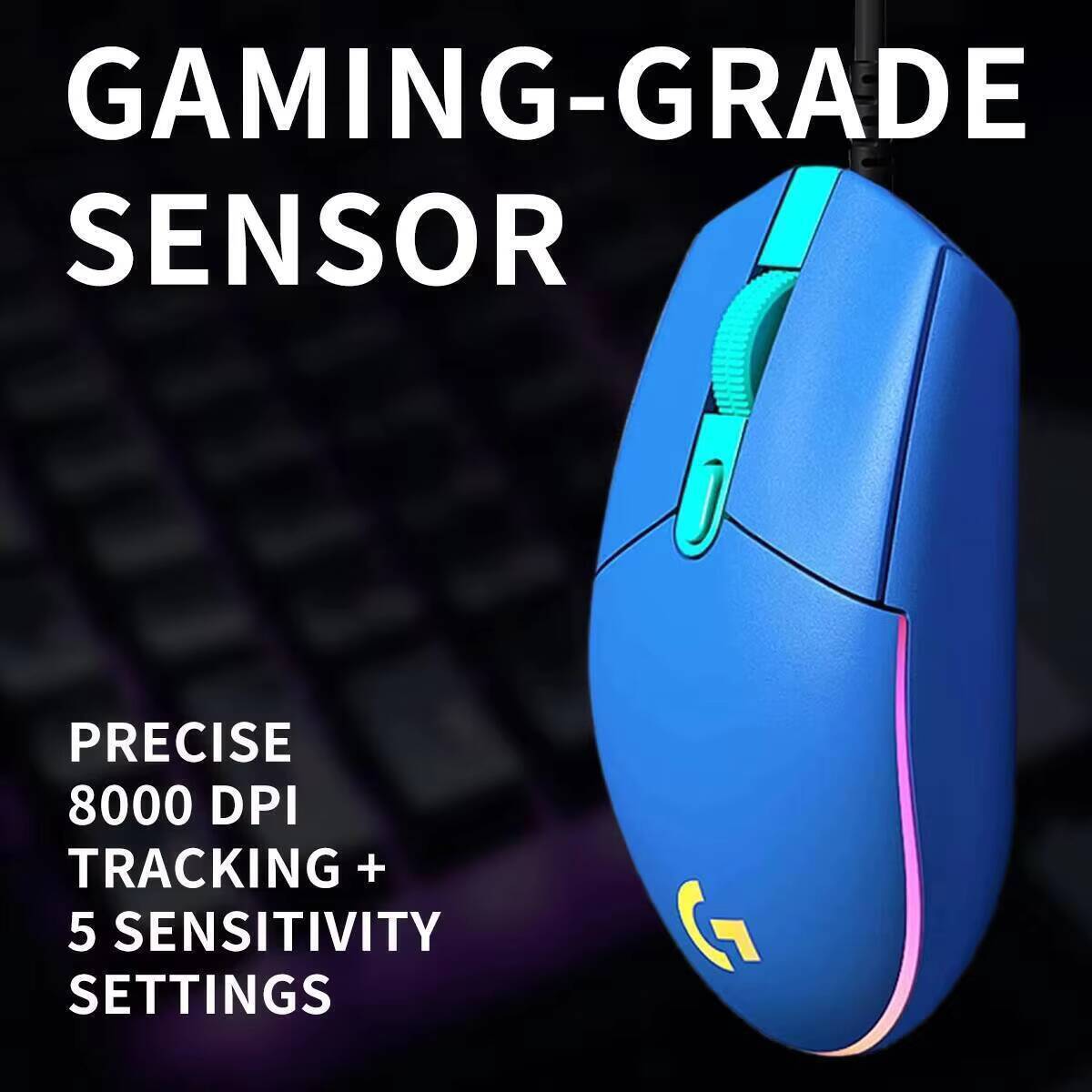 ロジクールG203有線ゲーミングマウスは、便利で余計な装飾の - Logitech Mouse G203 のレビューと価格
