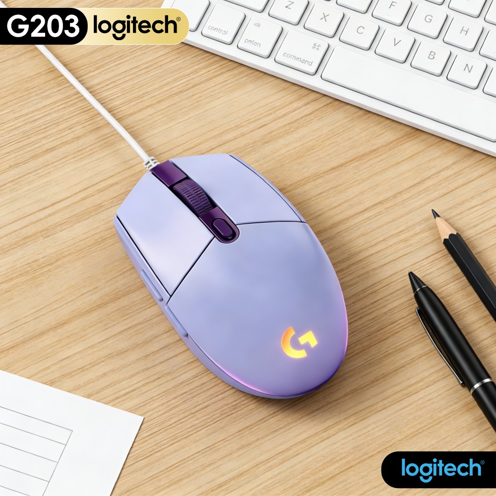 ロジクール G203 有線ゲーミングマウス 長寿命 バイブラ - Logitech Mouse G203 のレビューと価格