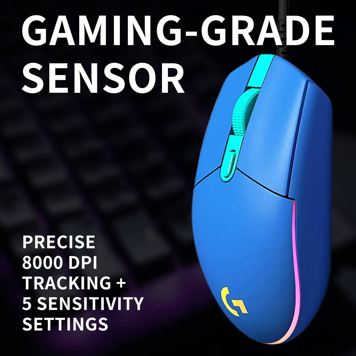 ロジクール G203 有線ゲーミングマウス 反応の良いキー  - Logitech Mouse G203 のレビューと価格