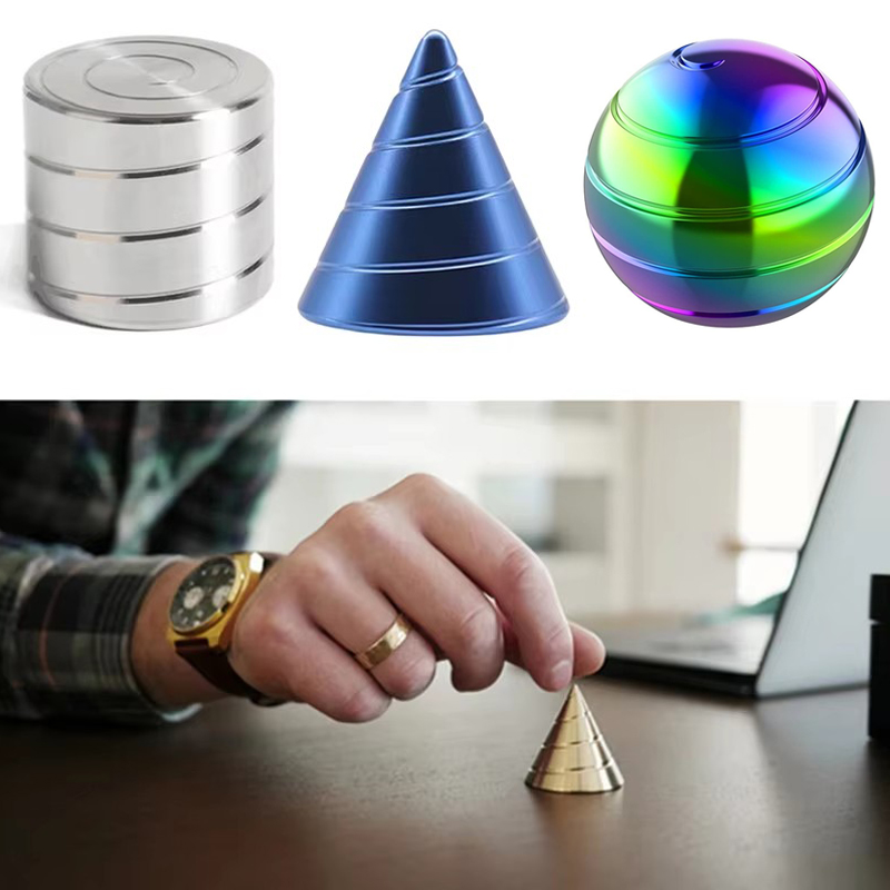 キネティックスピニングデスクトイ、錯覚フィジェットスピナー、 - Cool Office Tech Gadgets のレビューと価格
